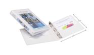 Anel Binder Avery Mini Durable View 3 anéis redondos de 1,27 cm Anel Binder Avery Mini Durable View 3 anéis redondos de 1,27 cm