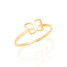 Anel borboleta banahdo a ouro 18k