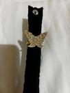 Anel borboleta banhado ouro 18k