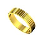 Anel Casal Friso Ouro 18k Casamento 6mm Tradicional Tungstenio Compromisso