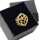 Anel Chapinha Navete Banho De Ouro 18k 1173