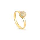 Anel Chuveiro de Ouro 18k com Moissanite