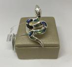 Anel cobra abalone prata 925