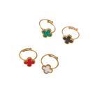 Anel Colorful Banhado Ouro 18k Kit C/4 - 2 Anos Garantia Anel Colorful Banhado Ouro 18k Kit C/4 - 2 Anos Garantia