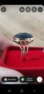 Anel com pedra Onix em ouro 18k 750