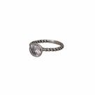 Anel Com Pedra Zirconia Florenzza Em Prata 950 Anel Com Pedra Zirconia Florenzza Em Prata 950