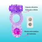 Anel Com Vibro E Pérola Bateria Removível