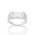Anel Cravejado Por 34 Zirconias Prata 925 Rommanel 810351