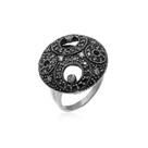Anel Cravejado Zircônia, Prata 925 Anel Cravejado Zircônia, Prata 925