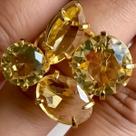 Anel cristal citrino
