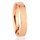 Anel de Aço Pai Nosso Rosé 4mm
