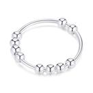Anel de ansiedade Jacruces Sterling Silver para mulheres e homens tamanho 9