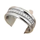 Anel De Casamento Feminino Com Micro Zircônias Pavê, Acessório De Joalheria Para Noivado