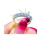 Anel De Casamento Feminino Luxuoso Em Prata Com Pedra CZ, Joia Estilosa E Simples De Alta Qualidade Anel De Casamento Feminino Luxuoso Em Prata Com Pedra CZ, Joia Estilosa E Simples De Alta Qualidade