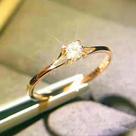 Anel De Casamento Minimalista Feminino Com Zircônia Cúbica De 4MM, Elegante E Simples, Joia De