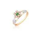 Anel De Formatura Feminino Enfermagem Chuveiro Ouro 18k A15 Anel De Formatura Feminino Enfermagem Chuveiro Ouro 18k A15