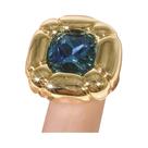 Anel De Joias De Festa Luxuoso Multicolorido Banhado a Ouro Para Mulheres, Presentes De Alta Anel De Joias De Festa Luxuoso Multicolorido Banhado a Ouro Para Mulheres, Presentes De Alta