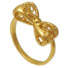 Anel de Laço Todo Detalhado Softjoias Folheado em Ouro 18K Anel de Laço Todo Detalhado Softjoias Folheado em Ouro 18K