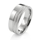 Anel De Namoro Prata 8mm Compromisso Risco Brilhante Casal Anel De Namoro Prata 8mm Compromisso Risco Brilhante Casal