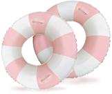 Anel de natação para piscina XIUSHE Stripe inflável de 35 polegadas, pacote com 2 unidades para adulto