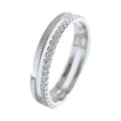 Anel De Noivado E Casamento Feminino Em Prata Esterlina 925 Com Zircônia, Joia Clássica Luxuosa E