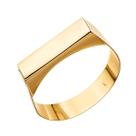 Anel De Noivado Ouro 18k Chapinha Solitário P/ Alianças