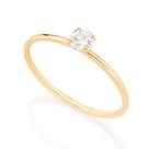 Anel de noivado solitário banhado ouro 3x 24k 18k e 22k ou prata 925 feminino 15 anos rommanel zircônia 513053 310020