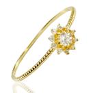 Anel de Ouro 18 k Chuveiro 6mm