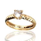 Anel de ouro 18 k Solitario