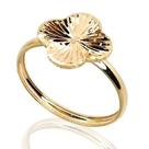 Anel de ouro 18 K Trevo Diamantado.