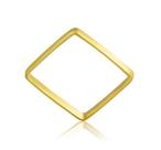 Anel de ouro 18 k Xuxa Quadrado .