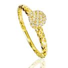 Anel de ouro 18k Chuveiro Aro Renda Anel de ouro 18k Chuveiro Aro Renda