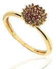 Anel de ouro 18k Chuveiro