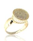 Anel de ouro 18k Chuveiro Redondo Grande