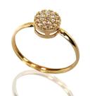 Anel de ouro 18k Chuveiro Zirconia Anel de ouro 18k Chuveiro Zirconia