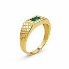 Anel de Ouro 18k com Esmeralda Verde - Joia Exclusiva Anel de Ouro 18k com Esmeralda Verde - Joia Exclusiva