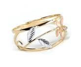 Anel de ouro 18k Flor