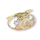 Anel de ouro 18k Flores