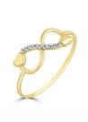 Anel de ouro 18k infinito