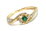 Anel de ouro 18k Serpente
