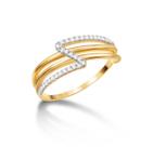 Anel de Ouro com Moissanite Edição Limitada Safira