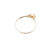 Anel De Pérola Legítima Ouro 18k 750