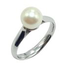 Anel de Pérola Ouro Branco ou Amarelo 18k WG