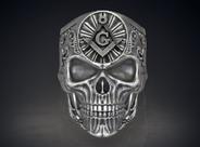 Anel de Prata Caveira - Skull - Em Prata 925 - Celtic Joias Masculinas