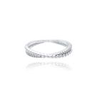 Anel de Prata com Zircônia cravejada mod 102050