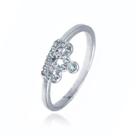 Anel de Prata Coroa com Zircônia mod 102046