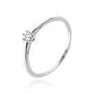 Anel de Prata Solitário com Zircônia mod 953081