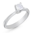 Anel de Prata Solitário Diamond