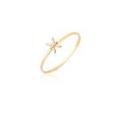 Anel De Signo Peixes Zodíaco Ouro Puro 18k As524 Anel De Signo Peixes Zodíaco Ouro Puro 18k As524