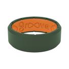 Anel de silicone Groove Life Edge Moss verde/laranja tamanho 12 homens